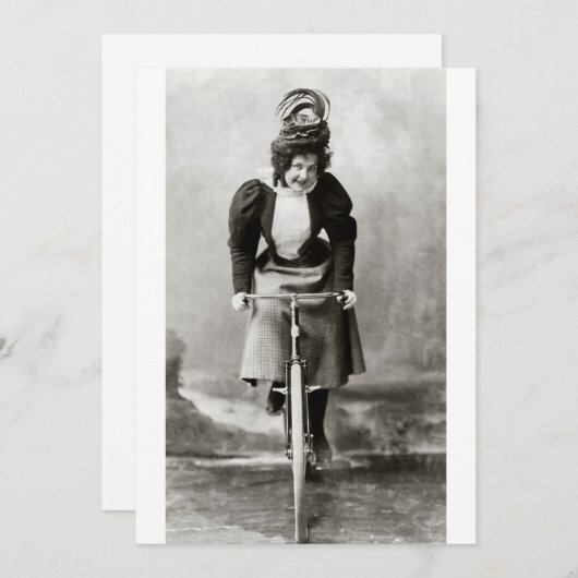 ヴィンテージビクトリアンの乗り物 招待状 (正面/裏面)