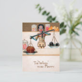 ヴィンテージビクトリアンの人形はがき ポストカード (スタンド正面)