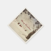 ヴィンテージビクトリアンの冬場 スタンダードカクテルナプキン (角)