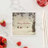 ヴィンテージビクトリアンの冬場 スタンダードカクテルナプキン (インサイチュ)