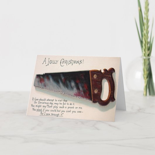 ヴィンテージビクトリアンの奇妙なクリスマスカード シーズンカード (正面)