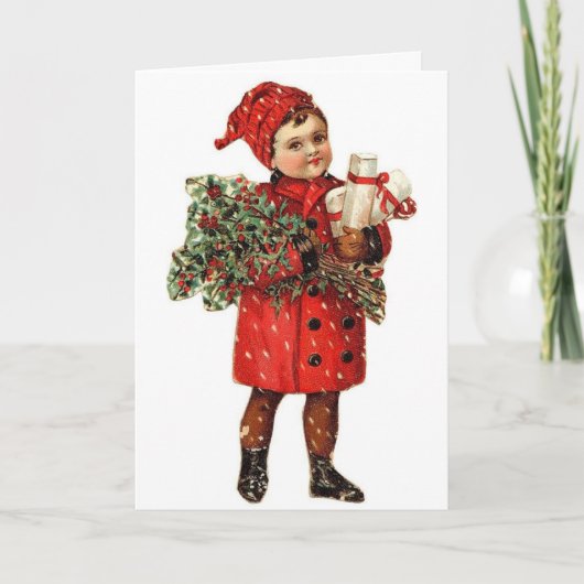 ヴィンテージビクトリアンの少年 シーズンカード (正面)