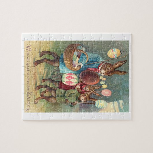 ヴィンテージビクトリアンの復活祭の願い ジグソーパズル (横)