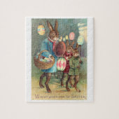 ヴィンテージビクトリアンの復活祭の願い ジグソーパズル (縦)