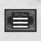 ヴィンテージビクトリアンの結婚曲要求 エンクロージャーカード (正面)