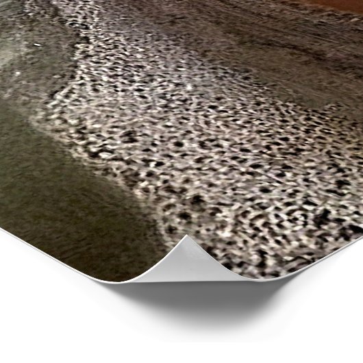 ヴィンテージビクトリアンの花束を持つバラ ポスター (角)