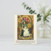 ヴィンテージビクトリアンの過去のハロウィーンの伝統 ポストカード (スタンド正面)