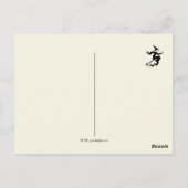 ヴィンテージビクトリアンの過去のハロウィーンの伝統 ポストカード (裏面)