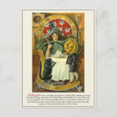 ヴィンテージビクトリアンの過去のハロウィーンの伝統 ポストカード (正面)