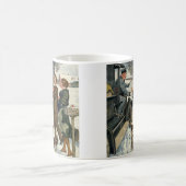 ヴィンテージビクトリアンの郵便配達 コーヒーマグカップ (中央)