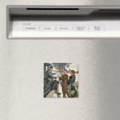 ヴィンテージビクトリアンの郵便配達 マグネット (インサイチュ (食洗機))