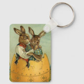 ヴィンテージビクトリアンの金ゴールド卵の復活祭 キーホルダー (裏面)