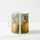 ヴィンテージビクトリアンの金ゴールド卵の復活祭 コーヒーマグカップ (正面左)