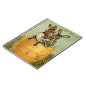 ヴィンテージビクトリアンの金ゴールド卵の復活祭 ノートブック (左側)