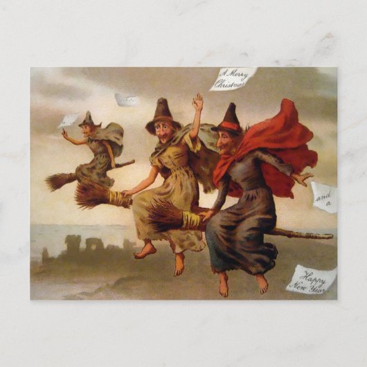 ヴィンテージビクトリアンの魔女 ポストカード (正面)