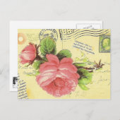 ヴィンテージビクトリアンはがき ポストカード (正面/裏面)