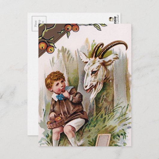 ヴィンテージビクトリアンはがき ポストカード (正面/裏面)