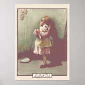 ヴィンテージビクトリアンアかわいらしートガール ポスター (正面)