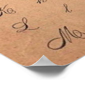 ヴィンテージビクトリアンアルファベット書 ポスター (角)