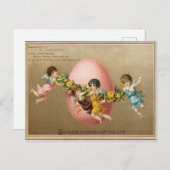 ヴィンテージビクトリアンアングルイースター シーズンポストカード (正面/裏面)