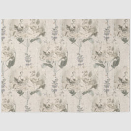 ヴィンテージビクトリアンアーティストコラージュ 薄葉紙