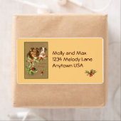 ヴィンテージビクトリアンアート住所 シールシール ラベル (インサイチュ)