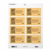 ヴィンテージビクトリアンアート住所 シールシール ラベル (フルシート)