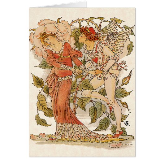 ヴィンテージビクトリアンアート、バラバイウォルター・クレーン (正面)