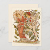 ヴィンテージビクトリアンアート、バラバイウォルター・クレーン (正面/裏面)