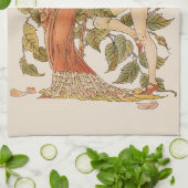 ヴィンテージビクトリアンアート、バラバイウォルター・クレーン キッチンタオル (折り畳み)