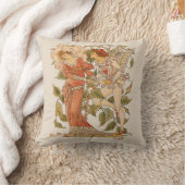 ヴィンテージビクトリアンアート、バラバイウォルター・クレーン クッション (ブランケット)