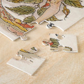 ヴィンテージビクトリアンアート、バラバイウォルター・クレーン ジグソーパズル (側面)