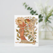 ヴィンテージビクトリアンアート、バラバイウォルター・クレーン 招待状 (スタンド正面)