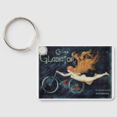 ヴィンテージビクトリアンアールヌーボー、グラディエーター・サイクル キーホルダー (裏面)