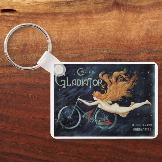 ヴィンテージビクトリアンアールヌーボー、グラディエーター・サイクル キーホルダー (裏面)