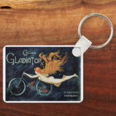 ヴィンテージビクトリアンアールヌーボー、グラディエーター・サイクル キーホルダー (正面)