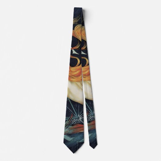 ヴィンテージビクトリアンアールヌーボー、グラディエーター・サイクル ネクタイ (正面)