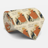 ヴィンテージビクトリアンアールヌーボー、乳猫を連れた少女 ネクタイ (ロール)