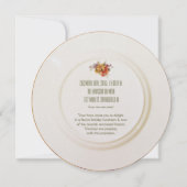 ヴィンテージビクトリアンイングリッシュティーパーティの招待状 招待状 (裏面)