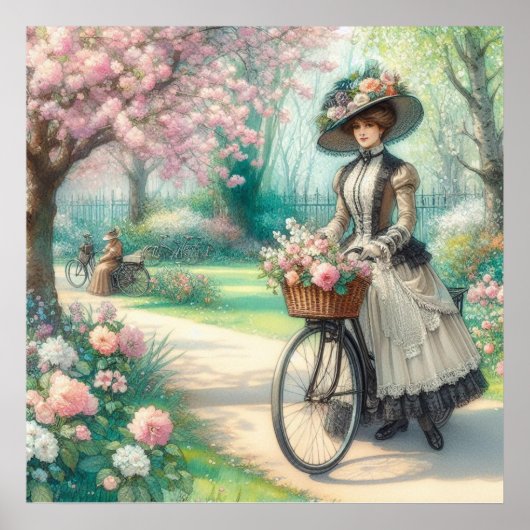 ヴィンテージビクトリアンイングリッシュレディ ポスター (正面)