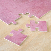 ヴィンテージビクトリアンインディゴダマスクペイズリーフローラ ジグソーパズル (側面)