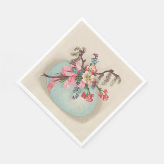 ヴィンテージビクトリアンイースターエッグ紙 スタンダードランチョンナプキン (角)