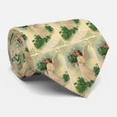 ヴィンテージビクトリアンイースターエンジェルと花 ネクタイ (ロール)