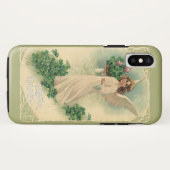 ヴィンテージビクトリアンイースターエンジェルと花 Case-Mate iPhoneケース (裏面(横))