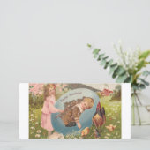 ヴィンテージビクトリアンイースターガール&ボーイ シーズンカード (スタンド正面)