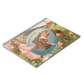 ヴィンテージビクトリアンイースターガール&ボーイ ノートブック (左側)