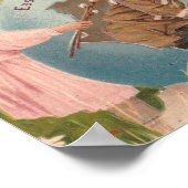 ヴィンテージビクトリアンイースターガール&ボーイ ポスター (角)