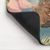 ヴィンテージビクトリアンイースターガール&ボーイ マウスパッド (コーナー)