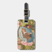 ヴィンテージビクトリアンイースターガール&ボーイ ラゲッジタグ (正面縦)