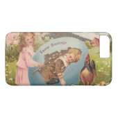 ヴィンテージビクトリアンイースターガール&ボーイ Case-Mate iPhoneケース (裏面(横))